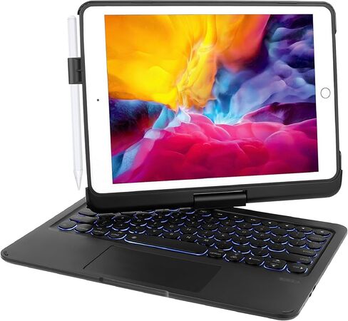 حالة لوحة المفاتيح لـ iPad Air 11 بوصة (M3 2025/M2 2024) ، 360 درجة لوحة مفاتيح قابلة للتدوير مع لوحة اللمس لـ iPad Pro 11 بوصة (4th/3rd/2nd/1st gen) in Kuwait