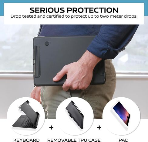حالة لوحة المفاتيح لـ iPad Air 11 بوصة (M3 2025/M2 2024) ، 360 درجة لوحة مفاتيح قابلة للتدوير مع لوحة اللمس لـ iPad Pro 11 بوصة (4th/3rd/2nd/1st gen) in Kuwait
