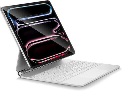 Magic Keyboard Case for 2025 iPad 11th (A16) & iPad 10th Generation (10.9-inch): Smart Multi-Touch Trackpad, RGB Backlit, Function Row, Off White in Kuwait