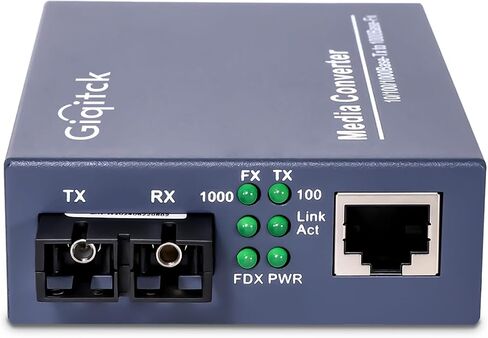 Ethernet Media Converter ، 1.25G Multimode Dual SC Fiber Gigabit Media Converter ، 1x RJ45 Port ومنفذ SFP 1x ، 10/100/1000-BASE-TX إلى 1x 1000Base-SX (850 نانومتر ، 550 م) in Kuwait