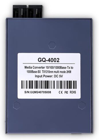 Ethernet Media Converter ، 1.25G Multimode Dual SC Fiber Gigabit Media Converter ، 1x RJ45 Port ومنفذ SFP 1x ، 10/100/1000-BASE-TX إلى 1x 1000Base-SX (850 نانومتر ، 550 م) in Kuwait