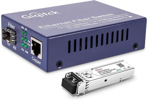 Ethernet Media Converter ، 1.25G Multimode Dual SC Fiber Gigabit Media Converter ، 1x RJ45 Port ومنفذ SFP 1x ، 10/100/1000-BASE-TX إلى 1x 1000Base-SX (850 نانومتر ، 550 م) in Kuwait