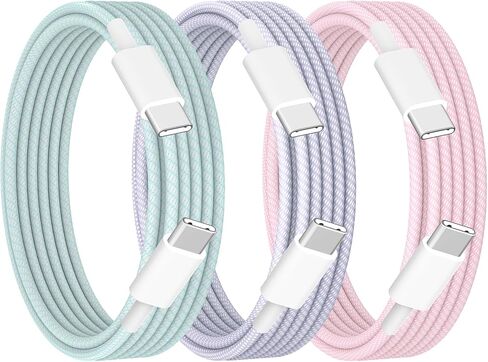 iPhone 17 Fast Charging Cable 3Pack 6ft Colorful MFi Certified iPhone Cable in Kuwait