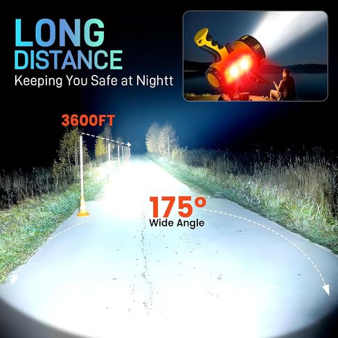 Super Bright Rechargeable Spotlight,2000,000 LM LED Flashlight Handheld Spotlight,10000mAh Spot Lights Outdoor Runtime Up to 48 Hrs,Flashlight Searchlight,Flood Camping Hunting Boating,with Tripod in Saudi Arabia