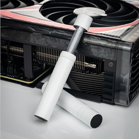 GPU Support Bracket, Graphics Card GPU Brace Support, Video Card Sag Holder Bracket with Magnet & Non-Slip Sheet,White, L(74mm-120mm) in Kuwait