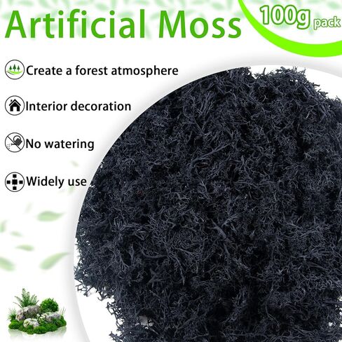 طحلب صناعي للنباتات في الأماكن المغلقة، 3.5 أونصة، طحالب الرنة المحفوظة للديكور المركزي، طحلب صناعي لديكور الطحالب وديكور المنزل ونباتات بوعاء وحرف ديكور جدار الزفاف (أزرق) in Kuwait