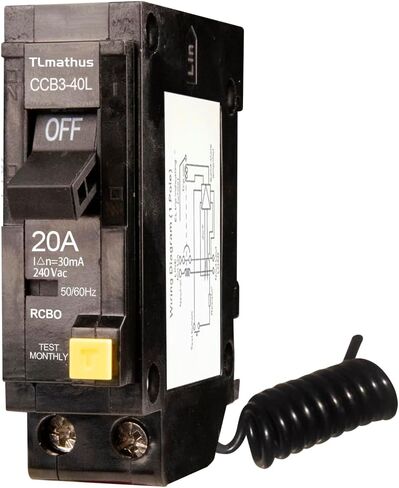 QF130A Ground Fault Circuit Interrupter, 30 Amp Circuit Breaker, 1 Pole, 120V, 10,000 AIC,Plug-on Design, Easy to Install in Saudi Arabia