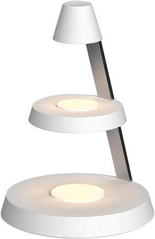 Magnetic Wireless Charger 3 in 1 Tower Standing Upright Double Layer Night Light High-Power Convenient Compatible with Cellphones/Wireless Earbuds/Apple Watch (Wood Grain Style) in Saudi Arabia
