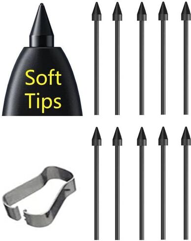 2Pcs Galaxy Tab S8/S7/S6 Stylus Pen -0.7mm Tip| Low Latency|Design|Non-Bluetooth |Compatible with Tab S8|S7|S6(Black) in Saudi Arabia