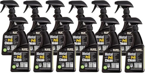 Flitz Industrial Strength Metal Pre Clean to Remove Corrosion, Rust, Calcium, Lime and More, Works in 60 Seconds, 16 Ounce in Kuwait