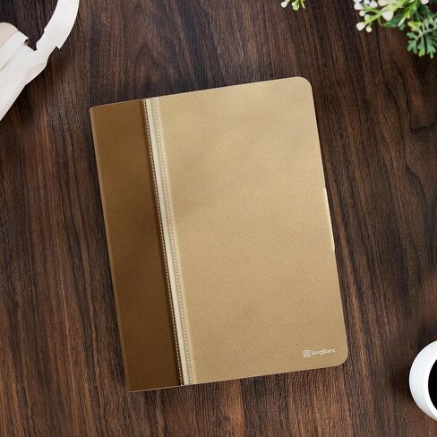 KingBlanc for Air 13-inch Case (M3 2025/M2 2024) with Built-in Pencil Holder, PU Leather Durable Protective Stand Folder Cover, Auto Wake/Sleep, Multi-Angle for Viewing/Typing, Magnetic Clasp, Brown in Kuwait