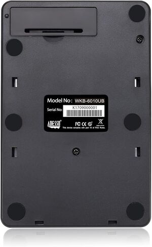 Adesso WKB-6010UB - Wireless Spill Resistant 18-Key Numeric Keypad, Black (Pack of 5) in Saudi Arabia