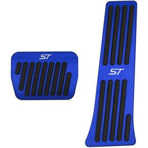 for Ford Explorer 2024 2023 2022 2021 2020 Aluminum Performance Pedals Set Non-Slip Accelerator and Brake Pedals Cover No Drill Brake Gas Accelerator Accessories 2Pcs(ST)