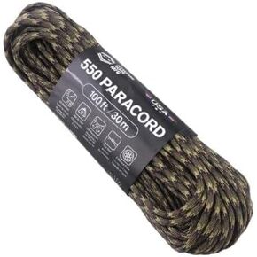 Atwood Rope MFG 550 Paracord 100 Feet 7-Strand Core Nylon Parachute Cord Outside Survival Gear Made in USA | Lanyards, Bracelets, Handle Wraps, Keychain (Jamaican Me Crazy) in Kuwait