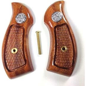 BMPL Hardwood J Frame Round Butt Handgun Grips Compatible Replacement Revolvers Handcraft M60 Bodyguard Handmade Thailand Imported #JR0989