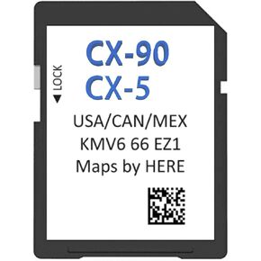 GPS Navigation SD Card Fits 2024/2025 CX-90 CX-5 Maps USA/Canada/Mexico