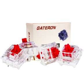 Gateron 35Pcs Pre lubed G pro V3.0 MX Mechanical Gaming Keyboard Split Tactile 50gf Switches,POM Stem Linear RGB SMD Switches 3 pin (Yellow)