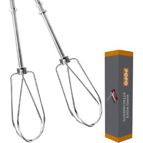 Hand Mixer Beaters Stainless Steel Attachments Compatible with kitchenAid Hand Mixer