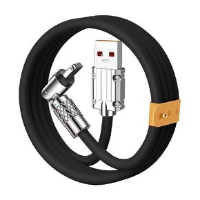 كابل الشحن السريع USB إلى USB C 2.4A ، يدعم نقل البيانات ، كبل الشحن من النوع C متوافق مع الهاتف 15/PRO/PLUS/MAX/SAM.Sung (Orange ، USB إلى USB-C [4.9ft/1.5m])