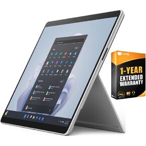Microsoft Surface Pro 9 Tablet, i7-1265U, 16GB RAM, 512GB SSD, 13" Touchscreen, Windows 11 Pro, Bundled with Black Signature Keyboard, Slim Pen 2, USB-C HUB and 1 YR CPS Ext. Warranty (Platinum)