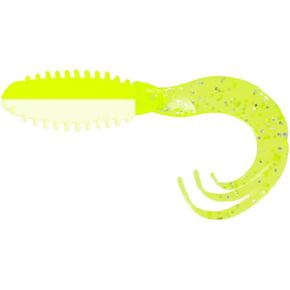 Big Bite Baits RTTG208 Ring Triple Tip Grub Lemon Meringue, 2"