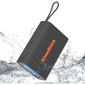 Bluetooth Speaker, Portable Wireless, IPX5 Waterproof, Bluetooth 5, RGB Color Lights, Loud Stereo Sound, Bass, TWS Pairing, for Party, Home, Outdoor, Traveling