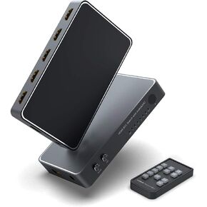 4K HDMI Switch Klke 6x1 مستخرج الصوت 6 منفذ HDMI مربع التبديل مع تبديل HDMI متعدد المنافذ 6 في 1 OUT يدعم الصوت البصري TOSLINK 3.5MM و ARC