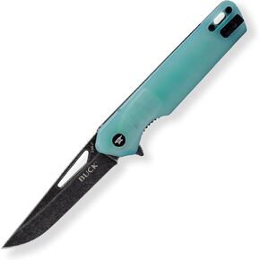 Buck Knives 239 Infusion Folding Pocket Knife with Stonewash Modified Tanto Blade, G10 Handle, Pocket Clip