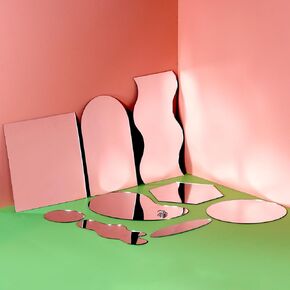 Acrylic Mirror and 2 Packs Reflector Carboard 17 * 12 inches