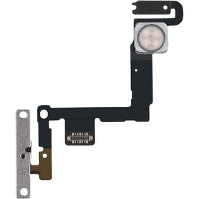 Power Button Flash Light Flex Cable Replacement for iPhone 11 Fix On/Off Control Microphone Flashlight Switch with Pre-Installed Assembly Mic Metal Bracket Holder