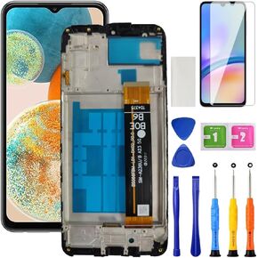 Screen Replacement for Samsung A23 5G Screen Replacement with Frame for Samsung Galaxy A23 5G A236U A236B LCD Display Digitizer Touch Screen Assembly with Repair Tools 6.6 Inch（Not for A23 4G）