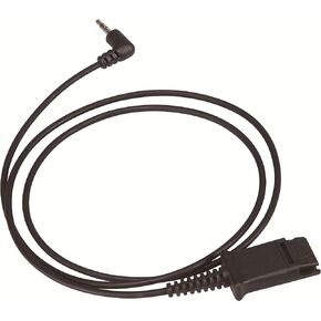 كابل محول سداد 3.5 مم QD لجميع سماعات Cisco و Plantronics & Truvoice QD - يتصل بالهواتف المحمولة للهواتف الذكية وأجهزة الكمبيوتر المحمولة مع منفذ مقبس واحد 3.5 مم (12 بوصة)