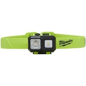 2004HZL Milwaukee Intrinsically Safe C I, II, III / D 1 Spot/Flood Headlamp | Safety | Job Site | Universal Hard Hat Clips | Nylon Strap | AAA Batteries