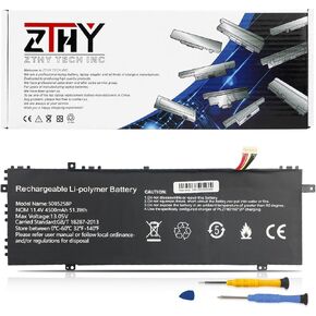 ZTHY 5085258P Laptop Battery Replacement for Gateway GWTC71427-Bk Series Notebook 11.4V 51.3Wh 4500mAh