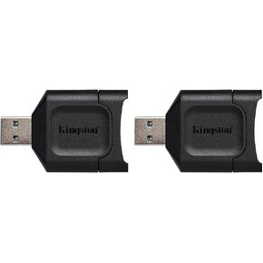 Kingston MobileLite Plus USB 3.2 SDHC/SDXC UHS-II Card Reader (MLP) (Pack of 2)