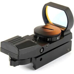 TACFUN Red Reflex Sight with 4 Reticles, 3/8" Dovetail Mount