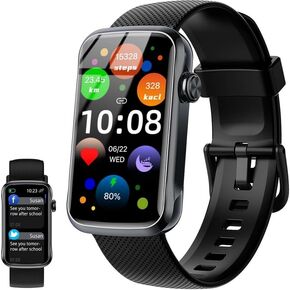 Smart Watch, Smartwatch for Men Women with 24 Sport Modes, IP68 Waterproof Fitness Tracker with 24/7 Heart Rate/Sleep/SpO2 Monitor, Step Tracker, Pedometer, Activity Tracker for Android iOS