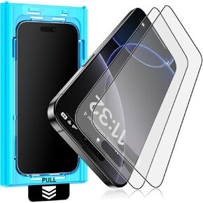 Mothca 2 Pack Matte Glass Screen Protector for iPhone 15 Pro Max 6.7-inch [Auto Fit Box Dust-Free] Edge to Edge Full Coverage Anti-Glare & Anti-Fingerprint Tempered Glass, Bubble Free, Smooth as Silk