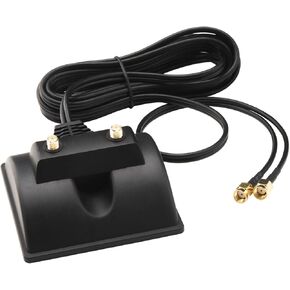 Strong Magnetic Base with Dual RP-SMA Female,3M (10ft) Low-Loss RG174 Cable for WiFi Antenna, WiFi Security System, DVR, PCI-E Card, USB Adapter, Wireless Router, Signal Booster