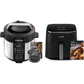 COSORI Electric Pressure Cooker 6 Quart, 9-in-1 Instant Multi Cooker & Air Fryer TurboBlaze 6.0-Quart Compact Airfryer that Roast, Bake, Proof, 9 Functions