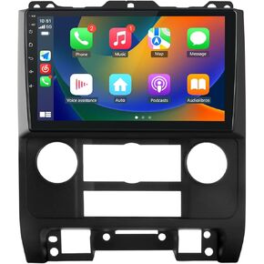 Android 13 [2G+32G] Car Radio for Ford Escape 2007-2012, 9 inch Touch Screen Stereo with GPS WiFi SWC Wireless Apple CarPlay Android Auto
