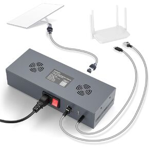 Quiddity Starlink V3 Poe Injector ، 200W Gigabit Ethernet Surge وحماية ESD لـ Starlink Gen 3 IC
