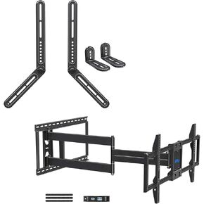 Mounting Dream Long Arm TV Wall Mount for Most 42-90 Inch TV, 40 Inch Long Extension TV Mount, Fits Max VESA 800x400mm, 150LBS, Sound Bar Mount for Mounting Above or Under TV Up to 15 LBS