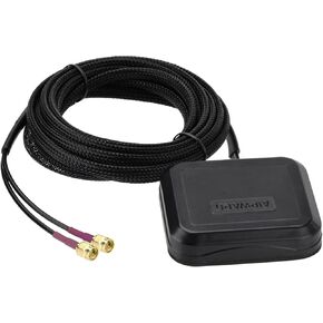 SUPERBAT 4G LTE SMA Male MIMO Antenna Adhesive Magnet Mount with 10ft Extension Cables for Verizon AT&T T-Mobile Sprint 4G LTE Router Cellular IoT Gateway Mobile Broadband Modem Hotspot