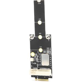 Acouto Mini PCIE to M.2 AE Adapter Card Mini PCIE to NGFF Key M Riser Card Converter with SIM Card Slot Support 2G GSM GPRS 3G CDMA WLAN WWLAN USB Small Card AE Card, Mini PCIE to