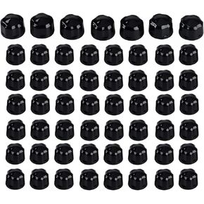 Chrome 55pcs Crown Engine Bolt Caps Kit for Harley Touring Electra Glides Road Glides Road Kings 1999-2016 & Softail 1999-2017