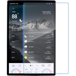 واقي شاشة الزجاج المقسى CIDAVA مصمم خصيصًا Qualcomm Android Car Stereo ، مضاد للحافة/خدش ، 0.5 ملم رقيقة ، مستقطبة متوافقة