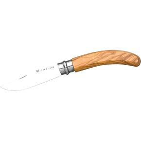 Joker Pocket Knife with Olive Wood Handle NO21, revolving Ferrule, Blade 2.95 inches INOX 420, Fishing Tool, Hunting, Camping and Hiking