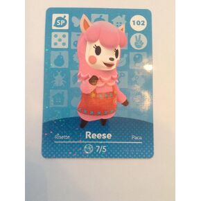 Nintendo Animal Crossing Happy Home Designer Amiibo Card Reese 102/200 USA Version