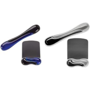 Kensington Duo Gel Mouse & Keyboard Wrist Rest Bundle, Blue (K52920WW) + Gray (K52500WW)